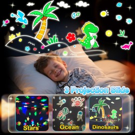 GEMKARRY Dinosaur Toys for Boys,Dinosaur Toys Boys 360° Night Light for 3 4 5 6 7 Year Old Boys Girls Gifts Kids Age 3-7 Star Projector for Bedroom Gifts Christmas&Birthday Decoration for Kids Room