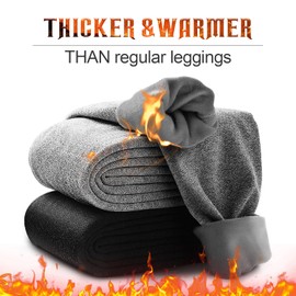 Fleece Lined Leggings Women Tummy Control High Waisted Workout Winter Warm Soft Yoga Pants