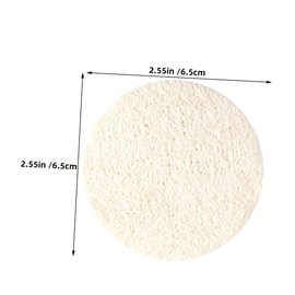 FOMIYES 15pcs Natural Loofah Facial Scrubber Pads Exfoliating Makeup Remover for Men Women Reusable Bath Sponge for Daily Skincare Compact and Travel Friendly Design