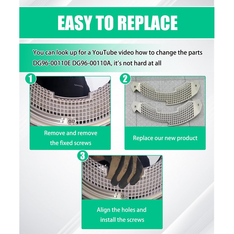 3550EL1006B Dryer Lint Filter Guide And Grille Replacement Kit