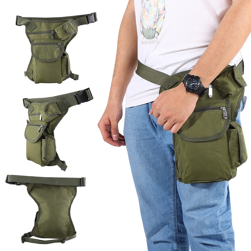 Multi Pockets Drop Waist Leg Bag Military Utility Motorcycle Racing