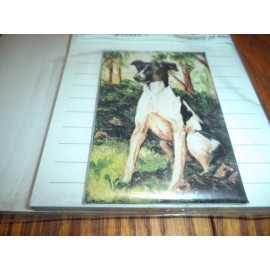 RAT TERRIER NOTEPAD - MAGNET GIFT PACK - 3 PIECE SET - BY RUTH MAYSTEAD