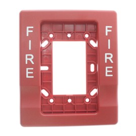 EST Edwards G1RT-Fire Genesis Device Trim Plate For Device Boxes, Abs, Red