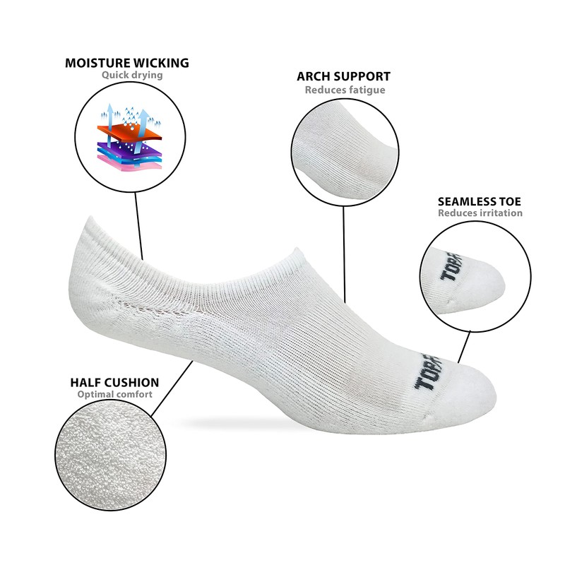 Top Flite Mens Ultra Dri No Show Cushion Sock 2