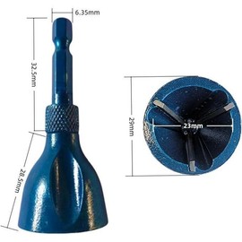 Thread Trimming and Angle Bolt Repair Tool,Deburring Exteral Chamfer for Screw, Angle DrillBit, Drill Bit for Angle Drill, Screwdriver Bit, PowerTool Accessories:_Blue-2PCS