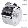 Metal Handheld Tally Counter 4-Digit Number Count Clicker Counter, Hand