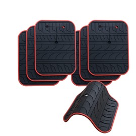 Protector de arañazos de coche para portabicicletas de maletero, almohadillas para orejas de silicona antideslizantes antigolpes, almohadillas para orejas protectoras de pintura de coche, patrón de neumáticos de coche, antideslizante, accesorios para por