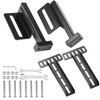 Colinktool Adjustable Headboard Bracket Kit - Black Metal Bed Frame