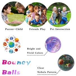 Aatpuss 30 Bouncy Balls for Children, 30 mm Large Bouncy Ball, Rubber Bouncy Ball, Bouncy Ball for Children from Star, Gift Ideas for Children, Boys and Girls Birthdays