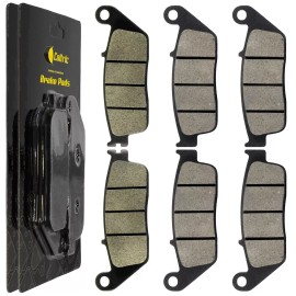 Caltric Front Rear Brake Pads for Honda GL1500 Gl 1500 Valkyrie 1500 1998-2003