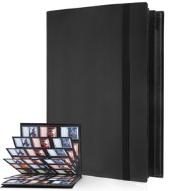 hautllaif 9 Pocket Trading Card Binder, Card Binder with 360 Side Loading Pockets Sports Card Book Card Folder Card Album Card Holder Fit for MTG Football Play Cards