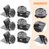 6-Piece Set of Metal Snap Clips for Suspenders, Sewing, Adjustable