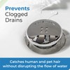 TubShroom Tub Drain Hair Catcher Combo Pack with Silicone Stopper,