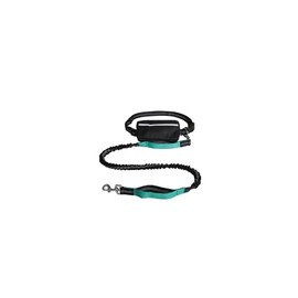 Hands Free Quality Dog Running & Walking Leash with Waist Bag (Green)
