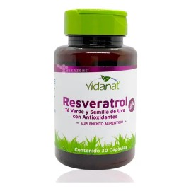 Resveratrol Té Verde Semilla De Uva 30 Caps Vidanat                                                                                                   