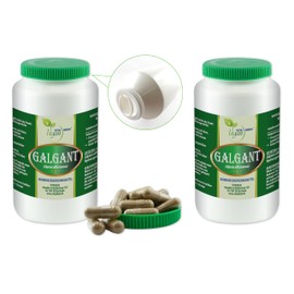 Vitaide Vegan Galangal (Alpina Officinarum) "Spar-Pot" 2 x 360 Vegetable Capsules 450 mg each, Pure Natural without Additives
