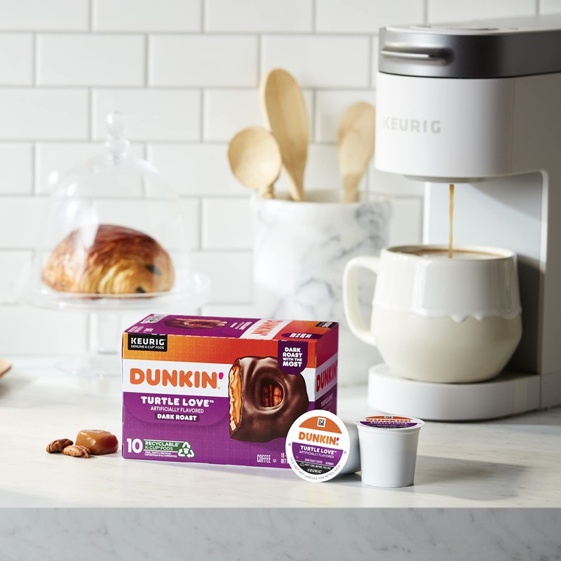 Dunkin' Turtle Love Flavored Coffee, 10 Count (Pack of 6)
