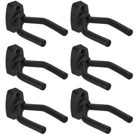 Newaner Guitar Hook Guitar Stand Wall Mount for Acoustic Guitar, Classical Guitar, Electric Guitar, Bass, Ukulele (Pack of 6)