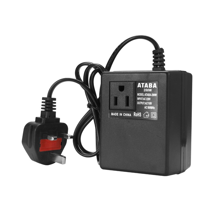 Intelligent Power Adapter 200W Effective Portable Household Travel AC Adapter