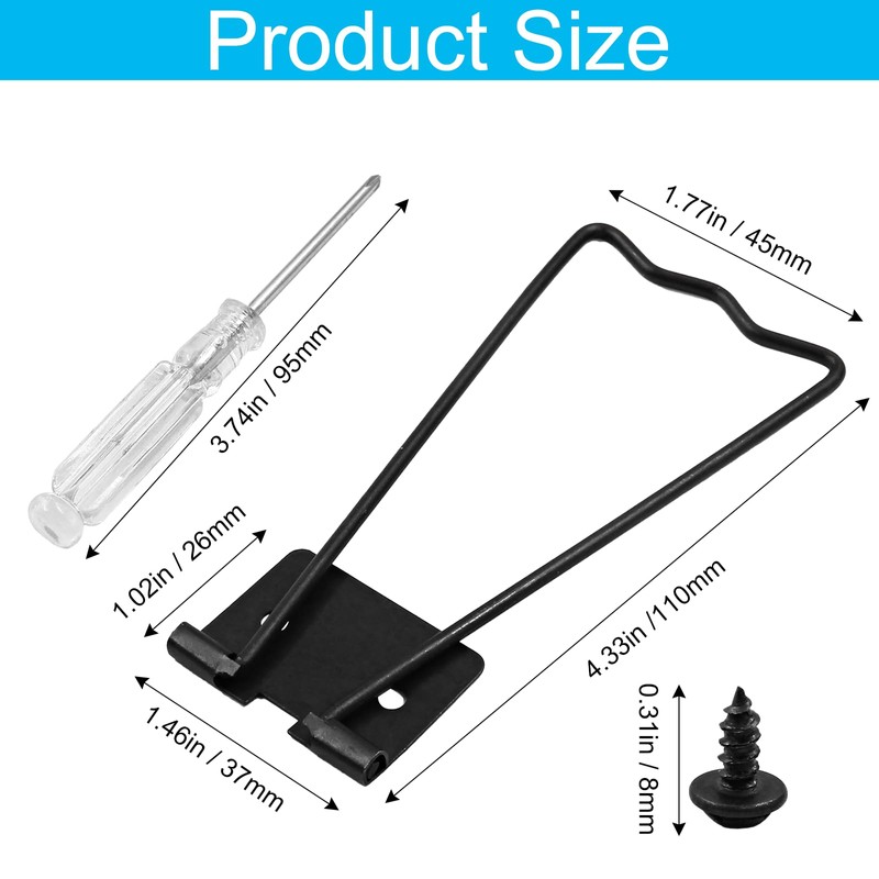 Murtenze 6 Pcs Easel Back, 3.34" Iron Picture Frame Easel
