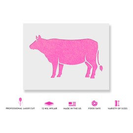 Cow Stencil - Stencils for Furniture, Wildlife Stencils, Nature Stencils, Animal Wall Stencil, Large Animal St