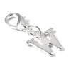 Hackberry Creek Letter "W" Clip On Charm, Silver Initial Alphabet