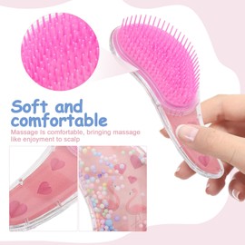 VILLCASE Cepillo Para Peinar Niñas Dibujos Animados Cepillo Desenredante Para Cabello Seco Y Mojado Portátil Para Viajes Y Uso Diario 5.70X2.36X1.18In