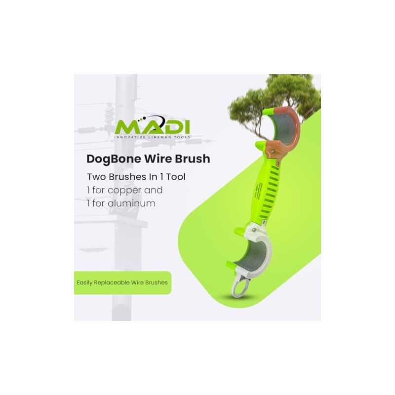 Madi Wire Brush DogBone #DBWB-1