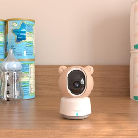 Tiqvi - Smart Baby Monitor with Monitor, Camera & App, 1080P, WiFi & Calex Smart App, Night Vision, Motion Detection, 2-Way Audio, Temperature Monitoring