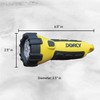 Dorcy 150 Lumen Yellow Floating Flashlight, Bundle with 4 AA