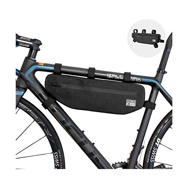 GORIX Bike Triangle Bag Frame Bag Top Tube Bag Waterproof Cycling Road Mountain Bicycle(Global Edition) (GX-FB43)