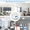 Shackcom Combination Smoke and Carbon Monoxide Detector, 5-Year Battery Smoke