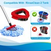 8-Pack Reusable Mop Head Replacement for O Cedar RinseClean 2-Tank