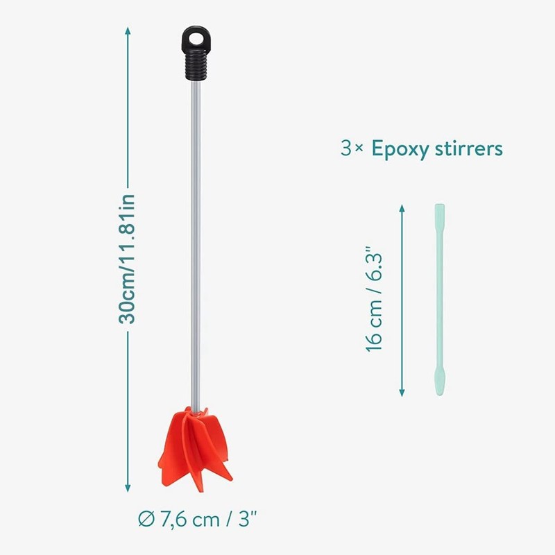 JIVIMOCO Drill Epoxy Mixer, 5 Gallon Paint & Epoxy Resin