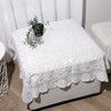 SynHHergyx Small Square Tablecloth Lvory Lace Tablecloth Side Table Cover