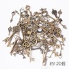 YINKE 120 PCS Antique Skeleton Key Charms DIY Golden Beauty
