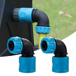 2 Pcs ABS 1/2" (12.5mm) Hose Elbow Quick Connector Garden Irrigation Car Wash Hose 90 Degree Elbow Quick Coupling Adapters
