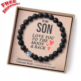 Valentines Day Gifts for Him Teen Boys Son Men Cool Unique Beaded Bracelets