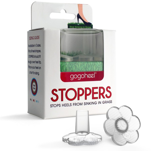 GoGoHeel STOPPERS Heel Protectors - Stops Sinking into Grass (Small)
