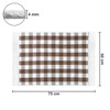 Kitchen Runner Brown Checked 50 x 75 cm 100% Cotton