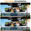 HmmtyRack Rear View Mirror, 14 Inch Chrome Anti-glare Panoramic Rear