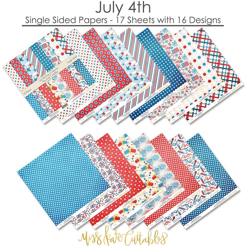 Miss Kate Cuttables Single Sided Scrapbook 12x12 inch 16 Sheets