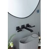 SITGES Bathroom Wall Faucet, Heavy Duty, Brass Constructed Wall Mount