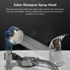Electroplated Shampoo Bowl Spray Head Hose Professional Hair Salon Pressurization