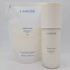 Laneige 라네즈 크림 스킨 세라펩타이드 리파이너 본품 170ml 1개 + 리필 170ml 1개 Laneige Cream Skin Ceramides Peptide Refiner 170ml 1pc + Refill 170ml 1pc