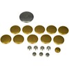 Dorman 567-009 Ford Brass Expansion Plug Kit, 15 Expansion Plugs,