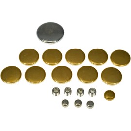 Dorman 567-009 Ford Brass Expansion Plug Kit, 15 Expansion Plugs, 4 Pipe Plugs Compatible with Select Ford/Lincoln/Mercury Models, 19 Pack