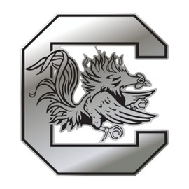 South Carolina Decal (SIL C GAMECOCK DECAL (3''4''6''12''), 3 in)