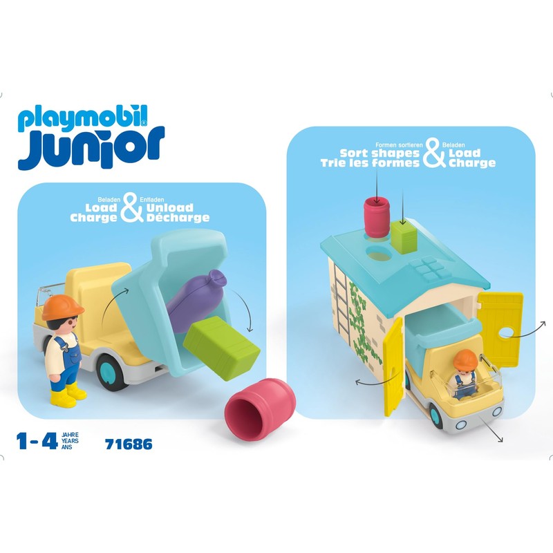 Playmobil Playmobil Junior Construction Truck with Garage