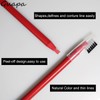 Pack of 6 Colourful Peel-Off Eyebrow Pencil with Brush Tattoo